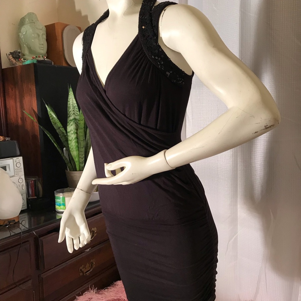 GUESS  XS BLACK DRESS - Picture 3 of 6